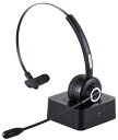ELECOM エレコム Bluetooth片耳ヘッドセット/オーバーヘッドタイプ/充電台付/ブラック LBT-HSOH14BK