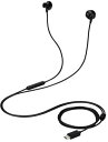 ELECOM エレコム デジタル式イヤホン/USB Type-C/セミオープン/14.2mmドライバ/ブラック EHP-DF10IMBK