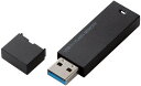キャップ式 USBメモリ 32GB 高速 USB3.1(Gen1) データ転送 ストラップホール装備 ブラック MF-MSU3B32GBK/H