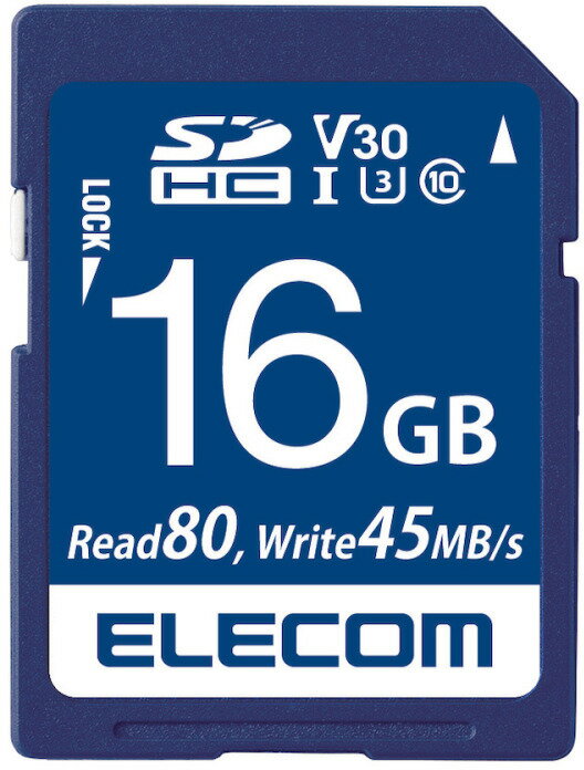 ELECOM エレコム データ復旧SDHCカード(UHS-I U3 V30) 16GB MF-FS016GU13V3R