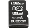 ELECOM GR [ MicroSDHCJ[h/f[^T[rXt/Class10/32GB MF-MSD032GC10R