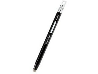 ELECOM エレコム スマートフォン・タブレット用タッチペン/六角鉛筆型/導電繊維タイプ/ペン先交換可能/ブラック P-TPENSEBK
