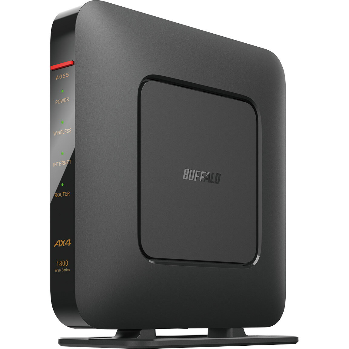 BUFFALO バッファロー Wi-Fi 6(11ax)対応無線LANルーター 1201+573Mbps IPv6 WSR-1800AX4P/DBK ブラック 単品購入のみ可（同一商品であれば複数購入可）クレジットカード決済 代金引換決済のみ