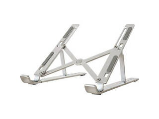 MOTTERU/もってる 超軽量で角度調整可能 折りたたみノートPCスタンド MOT-PCSTD02S-SV