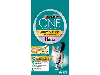 PURINA ネスレピュリナペットケア ピュリナワン キャット 健康マルチケア 11歳以上 チキン 2Kg