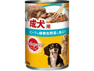 MARS マースジャパンリミテッド ペディグリー 成犬用 ビーフ＆緑黄色野菜と魚入り 400g