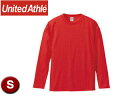 United Athle/ユナイテッドアスレ 501001C 5.6オンス ロングスリーブTシャツ アダルトサイズ 【S】 (レッド)
