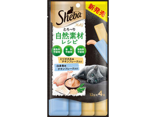 MARS マースジャパンリミテッド シーバ とろ〜り メルティ 自然素材レシピ とりささみ味白身魚味セレクション フレーク入り 12g×4本