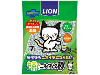 LION PET ライオン商事 ペットキレイ お茶でニオイをとる砂 7L