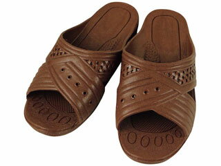 紳士シャワーサンダル 前あき チョコ T-FTG-1 L