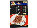 ・濃厚な旨味と野趣あふれる肉の香りを楽しめる、牛タンを使用した愛犬用おやつ。・牛タンだけを肉原料に使用。牛タンたっぷりで素材そのものの味わいに愛犬もおおよろこびする。・麺のように細長い形状。細くても香りは十分にあり、愛犬をよろこばせることができる。・1本でも少量で、さらに簡単にちぎって与えることもできるので与える量の調整もしやすい。・牛タンたっぷりのおいしさはトレーニングのごほうびにもぴったり。国産品。◆◆◆原材料：牛タン、豆類、でん粉類、粉末卵白、糖類、グリセリン、ソルビトール、トレハロース、酸化防止剤(ビタミンC、エリソルビン酸ナトリウム)、ミネラル類(ナトリウム、カルシウム)、プロピレングリコール、リン酸塩(Na)、調味料、保存料(ソルビン酸カリウム)、発色剤(亜硝酸ナトリウム)諸注意：・ペットフードとしての用途をお守りください。・幼児や子供、ペットの触れない場所で保存してください。・記載表示を参考に、ペットが食べ過ぎないようにしてください。・子供がペットに与えるときは、安全のため大人が立ち会ってください。・ペットが興奮したりしないよう、落ち着いた環境で与えてください。・ペットの体調が悪くなったときには、獣医師に相談してください。 商品情報 保証成分粗たん白質28％以上、粗脂肪2.5％以上、粗繊維1.5％以下、粗灰分8％以下、水分30％以下エネルギー320kcal/100g1日の目安給与量幼犬・超小型成犬(5kg以下)：1〜10本、小型成犬(5〜11kg)：10〜20本、中型成犬(11〜23kg)：20〜40本、大型成犬(23〜40kg)：40〜60本、賞味期限12ヶ月原産国または製造地日本 208084000　