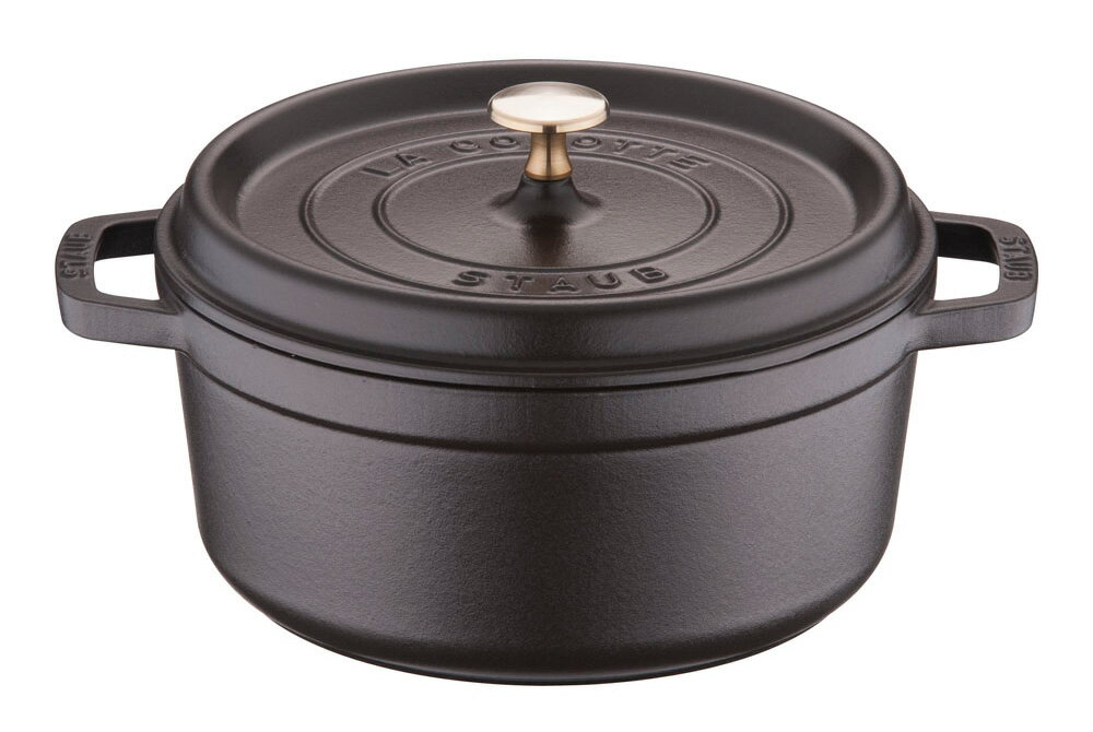 ストウブ ピコ・ココット staub ストウブ ホーロー鍋 RST3408 ピコ・ココット ラウンド (24cm)/ブラック プロユース（業務用）として販売されている国内正規販売ルートの商品です。家庭用に付属されている生涯保証書（シリアルナンバー）は付属されておりません。予めご了承ください。