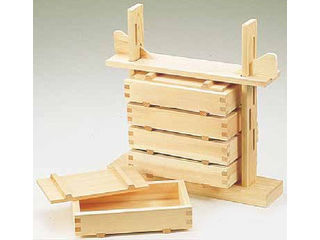 YAMACO ヤマコー 木製　押し寿司　5段セット（檜材）