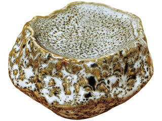 YAMACO ヤマコー #79411 岩石 一品皿 ゆず白