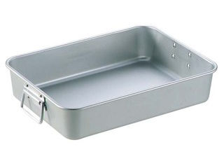 NAKAO 中尾アルミ製作所 アルマイト　手付　調理バット　小（470×350×100）