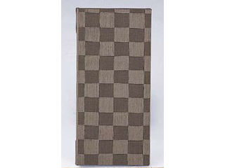 Aim えいむ チェック柄メニューブック／MB−305（タテ小）茶