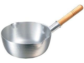 NAKAO 中尾アルミ製作所 アルミ打出 雪平鍋（目盛付）15cm 両口