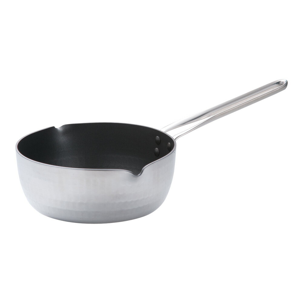 hokua 北陸アルミニウム 共柄厚板 IHアルミテフロン雪平鍋 19cm