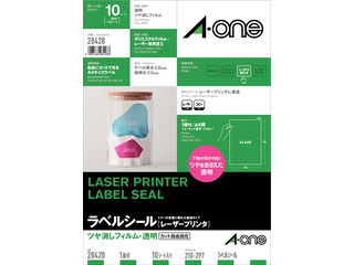 A・one エーワン ラベルシール レーザープリンタ A4 1面 ノーカット 10シート 28428 A・one エーワン ラベルシール レーザープリンタ A4 1面 ノーカット 10シート 28428