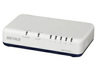 BUFFALO バッファロー Giga 5ポート スイッチングハブ 電源外付け プラスチック筐体 ホワイト LSW6-GT-5EPL/WH BUFFALO バッファロー Giga 5ポート スイッチングハブ 電源外付け プラスチック筐体 ホワイト LSW6-GT-5EPL/WH