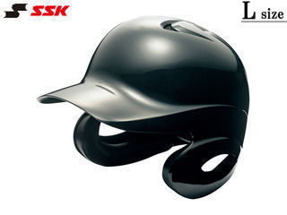 SSK エスエスケイ 【メンズ・ユニセックス】ソフトボール打者用両耳付きヘルメット【ブラック】【L】H6500