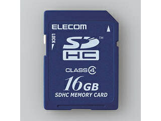 ELECOM GR SDHCJ[h/Class4/16GB/@lp/ȈՃpbP[W MF-FSD016GC4/H