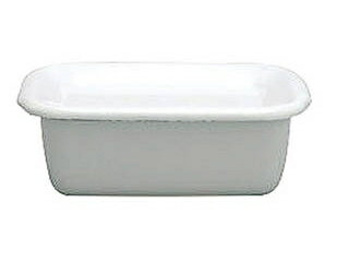 Noda Horo 野田琺瑯 White Seriesレクタングル深型 LL琺瑯蓋付 WFH-LL