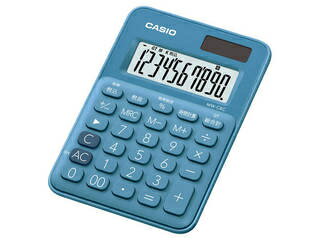 CASIO/カシオ計算機 カラフル電卓ミニミニジャスト レイクブルー MW-C8C-BU