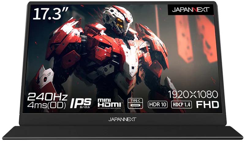 JAPANNEXT ジャパンネクスト IPSパネル採用 フルHD対応 17.3型ゲーミングモニター 240Hz 2年保証 JN-MD-173GT240FHDR 単品購入のみ可(同一商品であれば複数購入可) クレジットカード決済 代金引換決済のみ