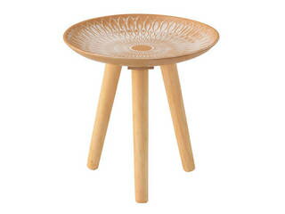 東谷 ROOM ESSENCE 木製 トレーテーブル Sサイズ 直径30cm LFS-190B おしゃれ かわいい サイドテーブル..