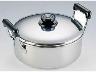 GYOKKODO 玉虎堂製作所 18−0浅型ソースポット 26cm