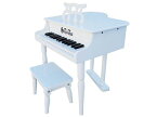 Schoenhut シェーンハット 【在庫限り！】309W　30-Key White Classic Baby Grand Piano and Bench トイピアノ 30鍵盤 ホワイト ※在庫限りの為、完売の際はご容赦下さい。 お子様向け プレゼント クリスマス 誕生日祝い 出産祝い 知育玩具 楽器玩具 おもちゃ