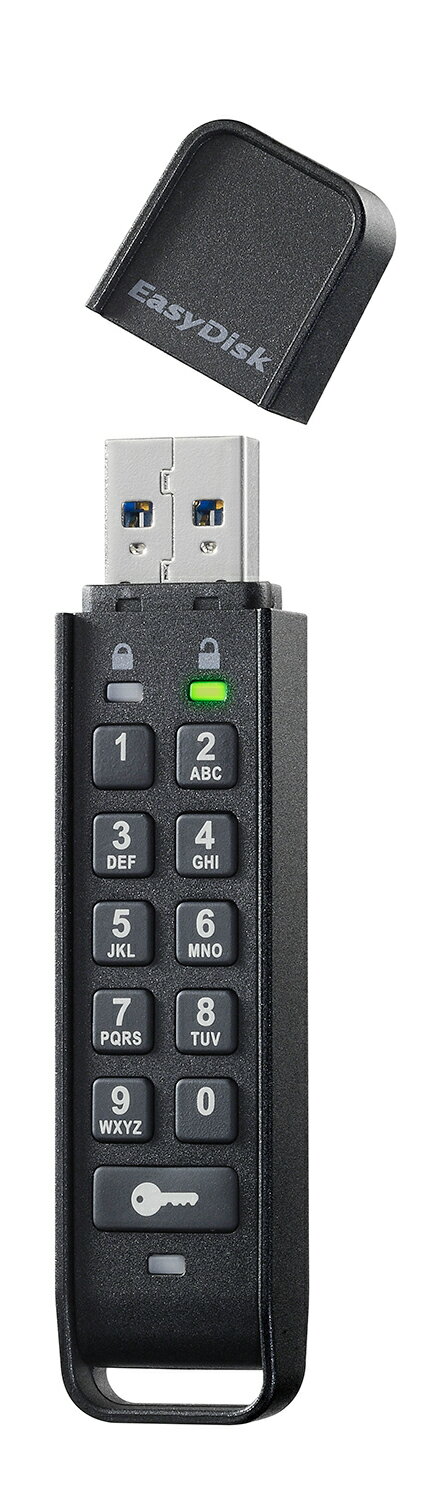 I・O DATA アイ・オー・データ パスワードボタン付き セキュリティUSBメモリー 32GB ED-HB3/32G