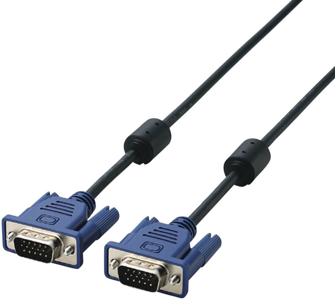 ELECOM エレコム EU RoHS指令準拠 D-Sub15ピン（ミニ）ケーブル（オス-オス） 1.0m CAC-10BK/RS