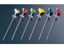 PRODYNE プロダインエンタープライゼス アクリル カラフル マティーニピック/6本セット MP−6−C