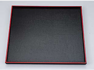 FUKUI 福井クラフト ABS製えびす角盆黒天朱／尺1寸　17411860