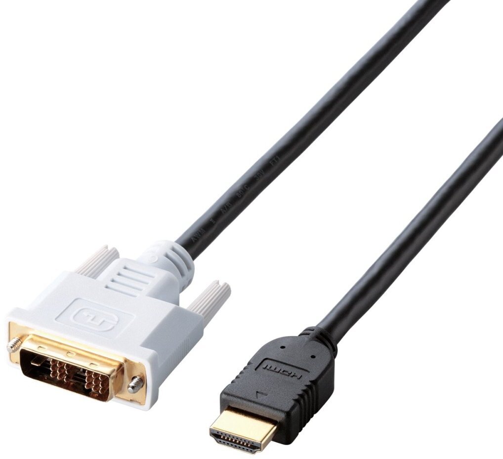 ELECOM エレコム DH-HTD50BK HDMI⇔DVI変換ケーブル ブラック 5.0m