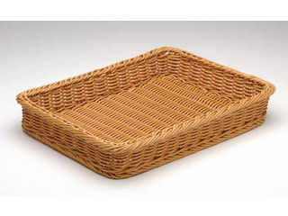 MANYO 萬洋 樹脂製太渕ディスプレイかご 茶／小 91−025A