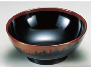 ENTEC エンテック メラミン「長次郎窯」　そば丼（特大）／AN−70B