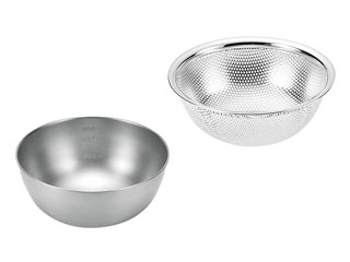 YOKOYAMA よこやま 燕人の匠　ボウル18cm＆パンチングボウル18cm