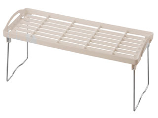 Bestco ベストコ シンク下 キッチンラック 積み重ね棚 スリム 足折れ式 ストック棚 ワームグ ...