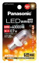 Panasonic pi\jbN LDT1L-E12/C@LEDd 0.7W(dF) E12