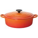LE CREUSET ル・クルーゼ ル・クルーゼ トラディション ココットジャポネーズ 24cm 25052-24-09 オレンジ