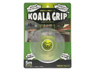 KOALA GRIP コアラグリップ 洗って何度でも使える コアラグリップ 両面テープ 幅3cm 厚さ2mm 長さ5m KG-01