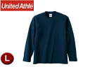 United Athle/ユナイテッドアスレ 501001C 5.6オンス ロングスリーブTシャツ アダルトサイズ 【L】 (ネイビー)