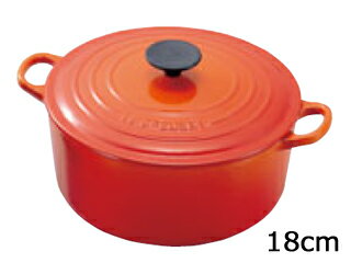 ルクルーゼ ココットロンド LE CREUSET ル・クルーゼ ル・クルーゼ　トラディション　ココットロンド　18cm　2501-09　オレンジ