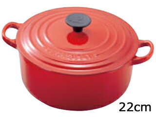 ルクルーゼ ココットロンド LE CREUSET ル・クルーゼ ル・クルーゼ　トラディション　ココットロンド　22cm　2501-22-06　チェリーレッド