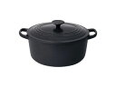 LE CREUSET ル・クルーゼ ココット・ロンド　2501　26cm　マットブラック