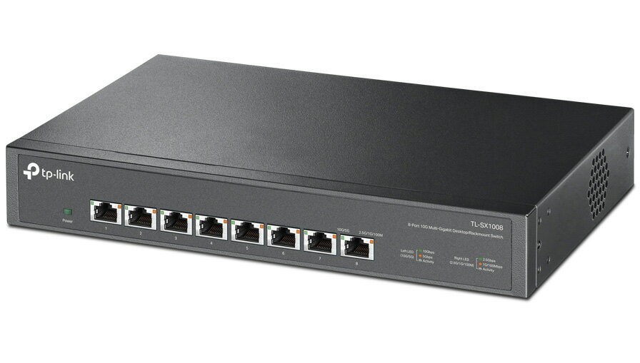 TP-Link ティーピーリンク 8ポート LANハブ 10G デスクトップ/ラックマウント スイッチ TL-SX1008(UN)