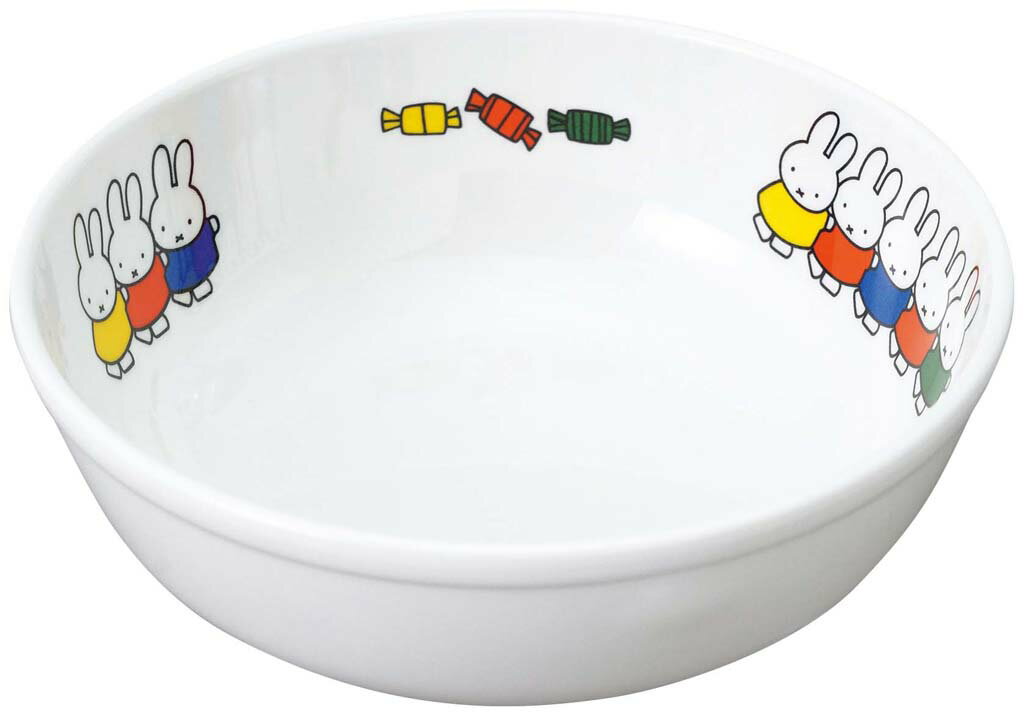 KANTOH 関東プラスチック工業 メラミン子供食器　ミッフィーとおともだち　ラーメン鉢　M-50FT